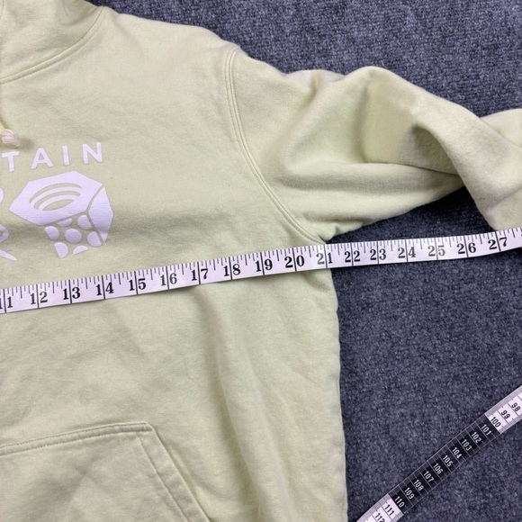 MOUNTAIN HARD WEAR Women’s Green/yellow hooded sweatshirt size: Large - Picture 7 of 8